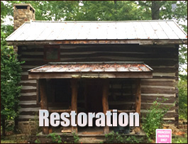 Historic Log Cabin Restoration  Bellarthur, North Carolina